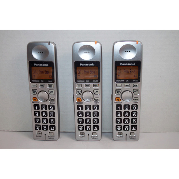 Panasonic KX-TG1033S Phone System in Silver - 3 Handsets - Picture 4 of 6